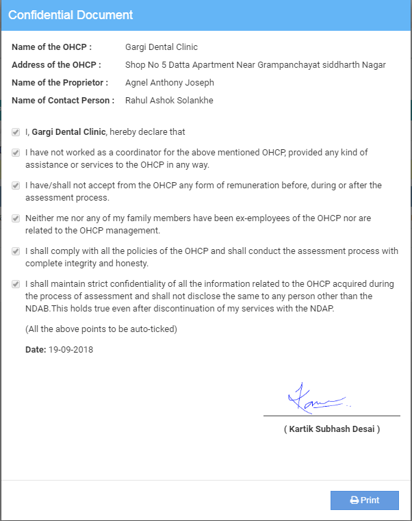 National Dental Accreditation Programme